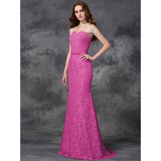Mermaid Gorgeous Sweetheart Applique Sleeveless Long Satin Bridesmaid Dresses