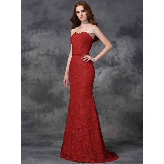 Mermaid Gorgeous Sweetheart Applique Sleeveless Long Satin Bridesmaid Dresses