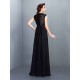 Chic Lace Sleeveless Long Chiffon Bridesmaid Dresses