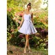 Gorgeous Sweetheart Bowknot Sleeveless Short Chiffon Bridesmaid Dresses