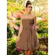 Gorgeous Sweetheart Bowknot Sleeveless Short Chiffon Bridesmaid Dresses
