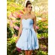 Gorgeous Sweetheart Bowknot Sleeveless Short Chiffon Bridesmaid Dresses