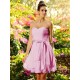 Gorgeous Sweetheart Bowknot Sleeveless Short Chiffon Bridesmaid Dresses