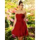 Gorgeous Sweetheart Bowknot Sleeveless Short Chiffon Bridesmaid Dresses