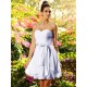 Gorgeous Sweetheart Bowknot Sleeveless Short Chiffon Bridesmaid Dresses