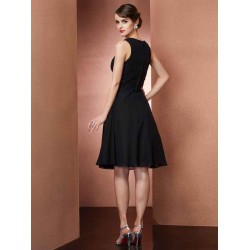 Charming Straps Sleeveless Short Chiffon Bridesmaid Dresses