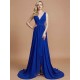 Charming Sleeveless V-neck Chiffon Bridesmaid Dresses