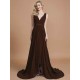 Charming Sleeveless V-neck Chiffon Bridesmaid Dresses