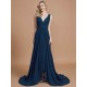 Charming Sleeveless V-neck Chiffon Bridesmaid Dresses