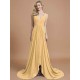 Charming Sleeveless V-neck Chiffon Bridesmaid Dresses