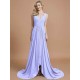 Charming Sleeveless V-neck Chiffon Bridesmaid Dresses