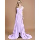 Charming Sleeveless V-neck Chiffon Bridesmaid Dresses