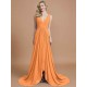 Charming Sleeveless V-neck Chiffon Bridesmaid Dresses