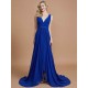 Charming Sleeveless V-neck Chiffon Bridesmaid Dresses