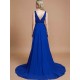 Charming Sleeveless V-neck Chiffon Bridesmaid Dresses