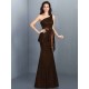 Mermaid Gorgeous One Shoulder Lace Sleeveless Long Lace Bridesmaid Dresses