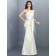 Mermaid Gorgeous One Shoulder Lace Sleeveless Long Lace Bridesmaid Dresses