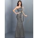 Mermaid Gorgeous One Shoulder Lace Sleeveless Long Lace Bridesmaid Dresses