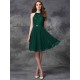 Charming Halter Lace Sleeveless Short Chiffon Bridesmaid Dresses