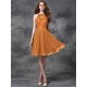 Charming Halter Lace Sleeveless Short Chiffon Bridesmaid Dresses