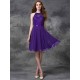 Charming Halter Lace Sleeveless Short Chiffon Bridesmaid Dresses