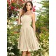 Charming Strapless Pleats Sleeveless Short Chiffon Bridesmaid Dresses