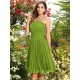 Charming Strapless Pleats Sleeveless Short Chiffon Bridesmaid Dresses