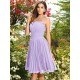 Charming Strapless Pleats Sleeveless Short Chiffon Bridesmaid Dresses