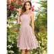 Charming Strapless Pleats Sleeveless Short Chiffon Bridesmaid Dresses