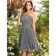 Charming Strapless Pleats Sleeveless Short Chiffon Bridesmaid Dresses
