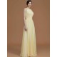 Charming Halter Sleeveless Ruched Chiffon Bridesmaid Dresses