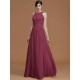 Charming Halter Sleeveless Ruched Chiffon Bridesmaid Dresses