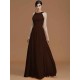 Charming Halter Sleeveless Ruched Chiffon Bridesmaid Dresses