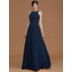 Charming Halter Sleeveless Ruched Chiffon Bridesmaid Dresses