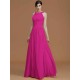 Charming Halter Sleeveless Ruched Chiffon Bridesmaid Dresses