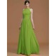 Charming Halter Sleeveless Ruched Chiffon Bridesmaid Dresses