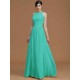 Charming Halter Sleeveless Ruched Chiffon Bridesmaid Dresses
