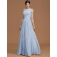 Charming Halter Sleeveless Ruched Chiffon Bridesmaid Dresses