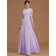 Charming Halter Sleeveless Ruched Chiffon Bridesmaid Dresses