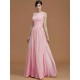 Charming Halter Sleeveless Ruched Chiffon Bridesmaid Dresses
