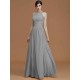 Charming Halter Sleeveless Ruched Chiffon Bridesmaid Dresses