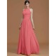 Charming Halter Sleeveless Ruched Chiffon Bridesmaid Dresses