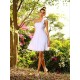 Charming One Shoulder Hand-Made Flower Sleeveless Short Chiffon Bridesmaid Dresses