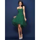 Gorgeous Sweetheart Pleats Bowknot Sleeveless Short Chiffon Bridesmaid Dresses