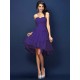 Gorgeous Sweetheart Pleats Bowknot Sleeveless Short Chiffon Bridesmaid Dresses