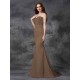 Mermaid Gorgeous Sweetheart Beading Sleeveless Long Satin Chiffon Bridesmaid Dresses