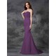 Mermaid Gorgeous Sweetheart Beading Sleeveless Long Satin Chiffon Bridesmaid Dresses
