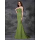 Mermaid Gorgeous Sweetheart Beading Sleeveless Long Satin Chiffon Bridesmaid Dresses