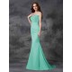 Mermaid Gorgeous Sweetheart Beading Sleeveless Long Satin Chiffon Bridesmaid Dresses