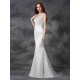 Mermaid Gorgeous Sweetheart Beading Sleeveless Long Satin Chiffon Bridesmaid Dresses